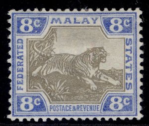 MALAYSIA - Fed Malay EDVII SG41, 8c grey & ultramarine, M MINT. Cat £95.