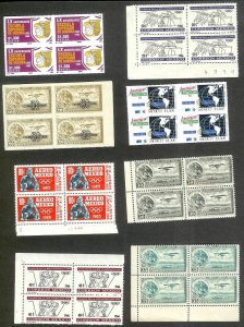 MEXICO (248) Blocks of 4 stamps ALL Mint Never Hinged w/Some Better