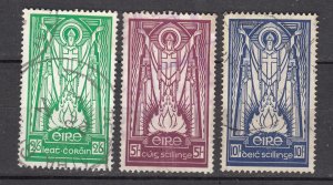 J42388 jlstamps 1943-5 ireland set used #121-3 st patrick