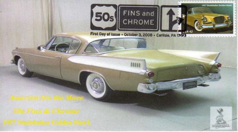 50s Fins & Chrome First Day Cover #5, from Toad Hall Covers!