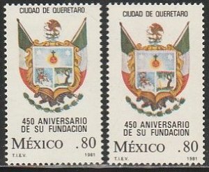 MEXICO 1240-1240a, 250th Anniv of the City of Queretaro. MINT, NH. VF.