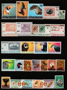 Papua N.G. x 2 pages of mint/MNH