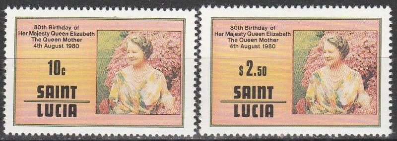 St Lucia #501-2  MNH  (K192)