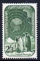 Australian Antarctic Territory 1959 Penguins 2s3d green u...