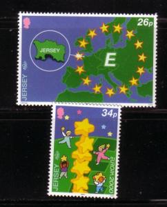 Jersey Sc 935-6 2000 Europa stamps NH