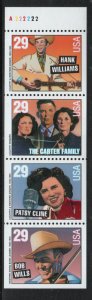 ALLY'S STAMPS US Scott #2778a 29c Country & Western B/P [4] MNH - F/VF [FP-94b]