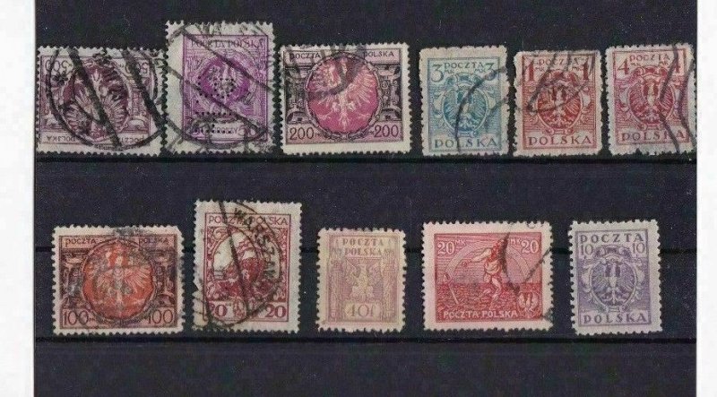 POLAND STAMPS ON 3 STOCK CARDS REF R764