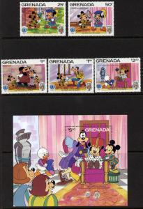 Grenada 1317-22 MNH Disney, The Prince and the Pauper, Mark Twain