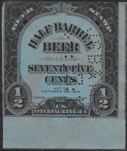 US REA109 Used - Beer - Numerals