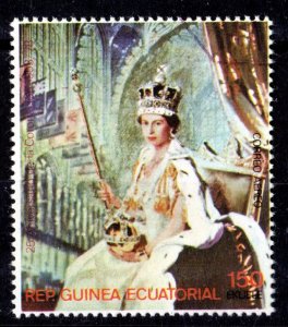 Equatorial Guinea 1978 QUEEN ELIZABETH JUBILEE Single Perforated Fine used