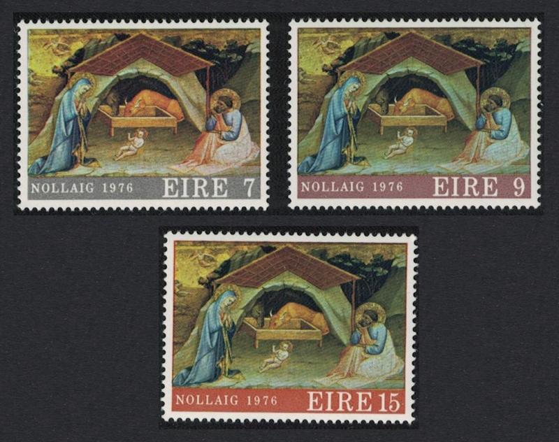 Ireland Christmas 3v issue 1976 SG#401-403