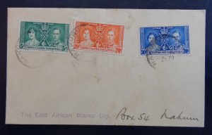 1937 - COVER, THE EAST AFRICAN STAMP COY -