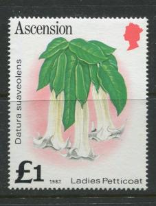 Ascension - Scott 287a - General Issue -1982 - MNH - Single £1 Stamp