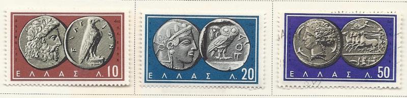 Greece #639-641 (M&U) CV.$1.10