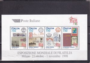 SA04 Italy 1997 World Stamp Exhibition, Milan block