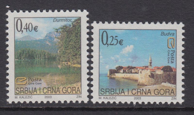 Montenegro 120-121 MNH VF