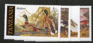 TANZANIA 306-9 MN SCV $2.00 BIN $1.00 BIRDS