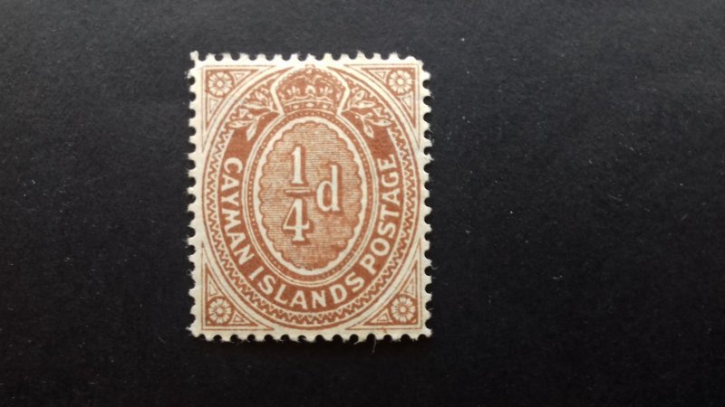 Cayman Islands 1908 Numeral Stamp Unused