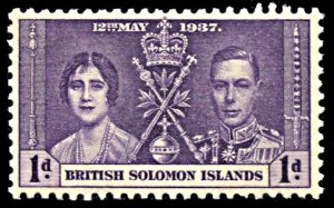 Solomon Islands 64, MNH, King George VI Coronation