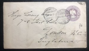 1903 Guadalajara Mexico Postal Stationery cover To London England