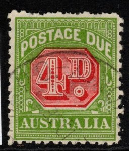 AUSTRALIA SGD109 1934 4d CARMINE & YELLOW-GREEN USED