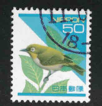 JAPAN Scott 2158 Used white-eye bird