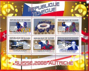 A0700 - GUINEE Guinea - MISSPERF SHEET - SPORT: Football WORLD CUP 2008 Czech