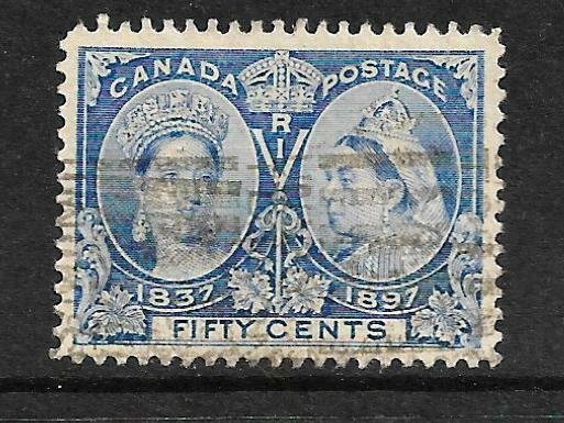 CANADA 1897  50c  JUBILEE  FU  Sc 60 