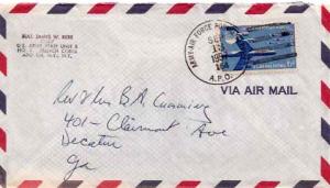 United States A.P.O.'s 6c Air Force 1957 Army-Air Force Postal Service, A.P.O...