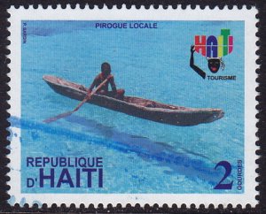 Haiti - 2000 - Scott #919 - used - Tourism Pirogue