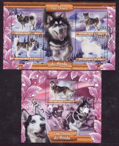 Mali- 2 used sheets-Animals-Dogs-2020-