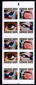 SWEDEN Scott 2585e Self Adhesive Eyes and Hearts  booklet 2008