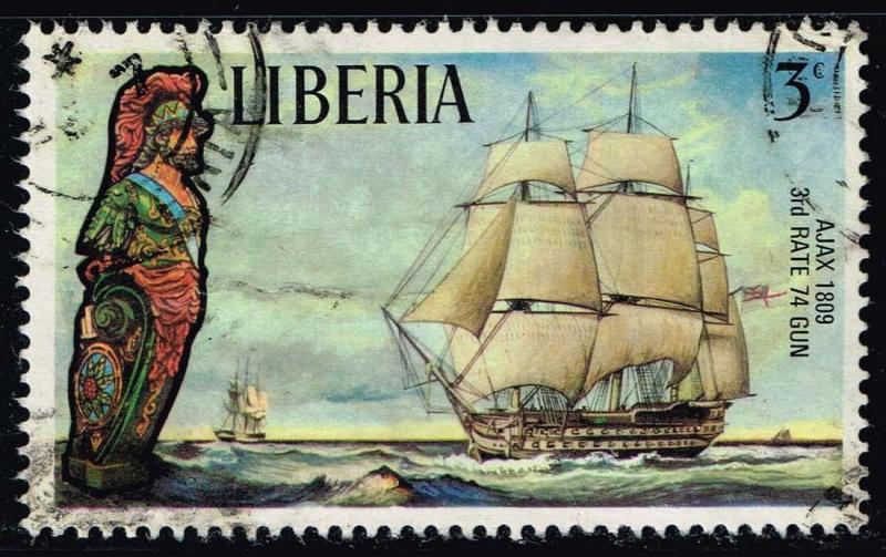 Liberia #608 Famous Sailing Ships & Figureheads; Used (0.25)