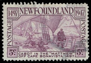 Newfoundland #270 Deck of the Matthew; Used