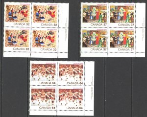 Canada Sc# 1040-1042 MNH PB LR 1984 32c-64c Christmas