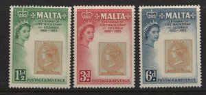 MALTA, 281-283  MINT HINGED