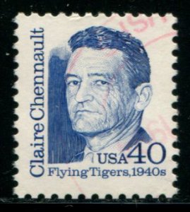 2187 US 40c Clair Chennault, used