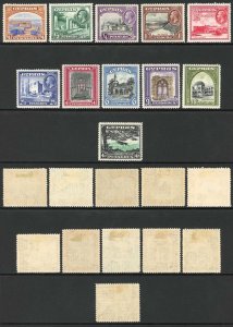 Cyprus SG133/43 1934 Set of 11 Fresh Colours M/M Cat 200 pounds