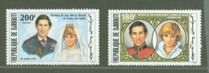 Djibouti #529/530  Single (Complete Set)