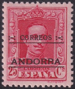 Andorra Spanish 1928 Sc 6 MH*