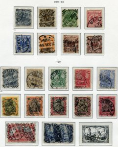 Germany  Sc.#  one Page From 1900 used