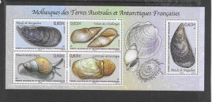 FRENCH SOUTHERN ANTARCTIC TERRITORY #502 MOLLUSKS  MNH