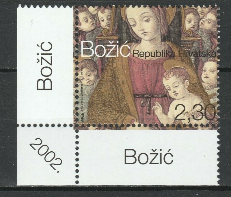 Croatia 2002 Christmas MNH stamp