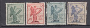 J43960 JL Stamps 1922 libya set mhr #33-6 ovpts