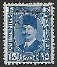 Egypt # 139 - King Fouad - used....{KlGr}