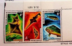 AFARS & ISSAS Sc 353-55 NH ISSUE OF 1971 - SEA LIFE