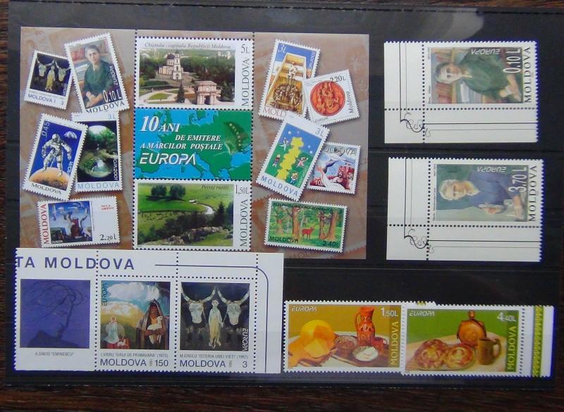 Moldova 1993 1996 2005 Europa sets 2003 Europa Miniature Sheet MNH