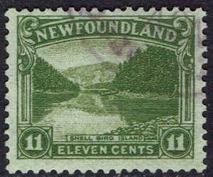 NEWFOUNDLAND 1923 PICTORIAL 11C USED