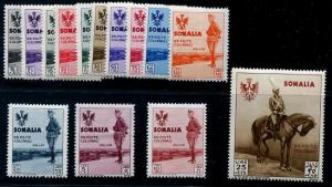 HERRICKSTAMP SOMALIA Sc.# B38-51 1935 King Mint LH