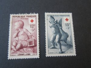 France 1955 Sc B300-1 set MH